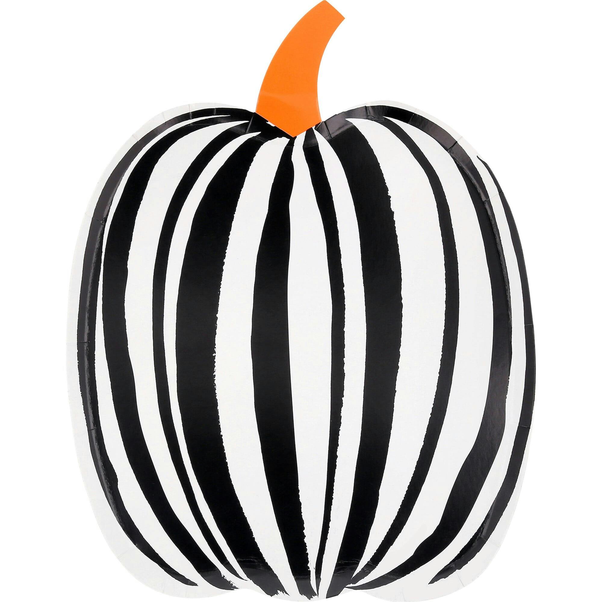 Stripe Pumpkin Plates