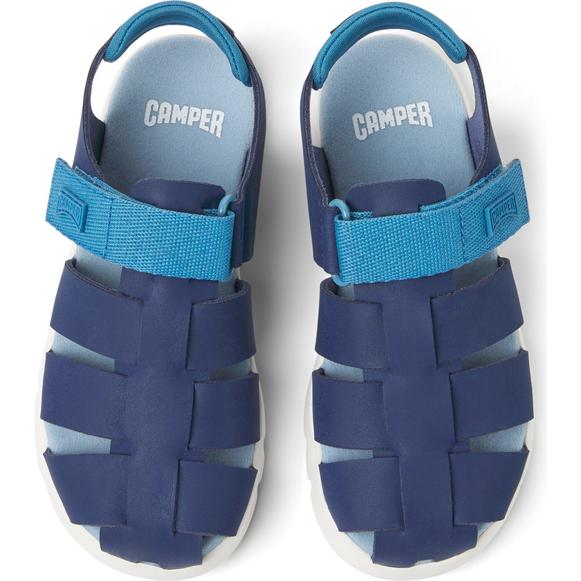 Oruga Sandals, Dark & Light Blue