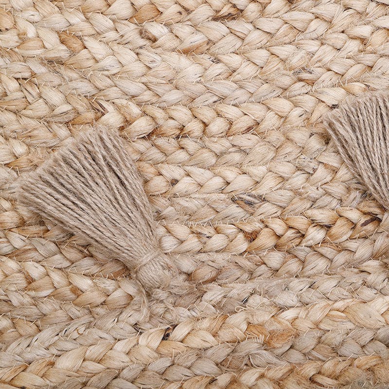 Else Hand-Braided Jute Tassel Large Round Rug