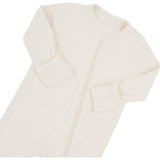 Ribbed Zipper Romper, White
