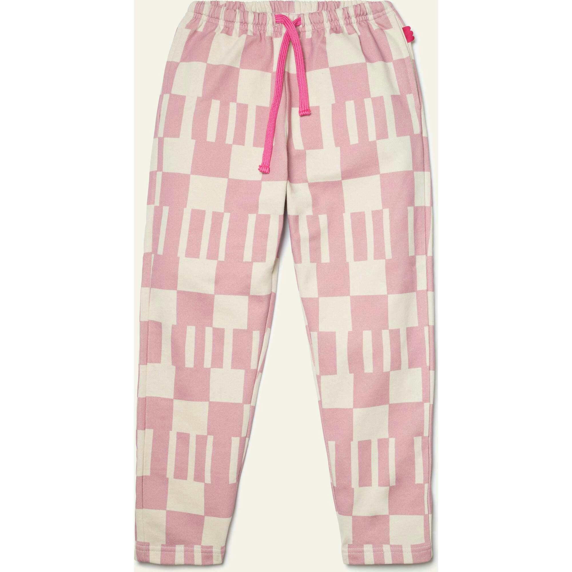 Recycled Cotton Pink Block Jogger