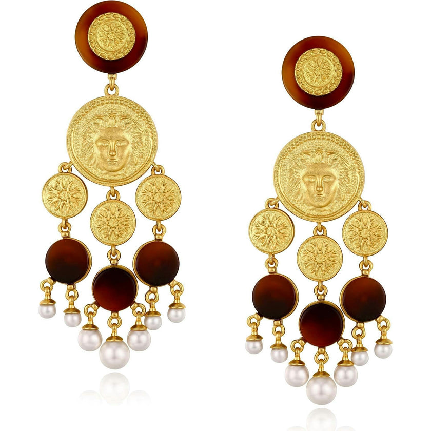 Retro Coin Tassel Earrings