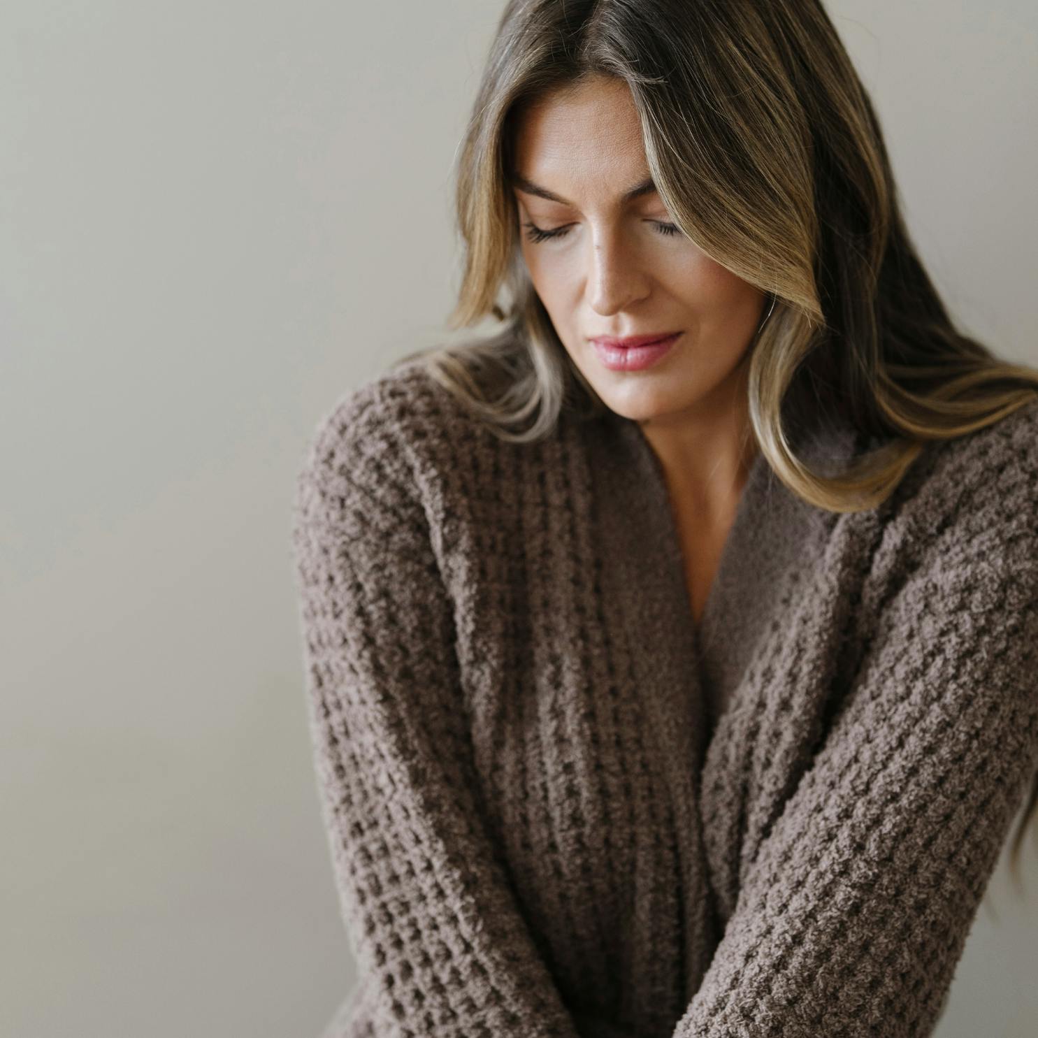 WAFFLE KNIT ROBES