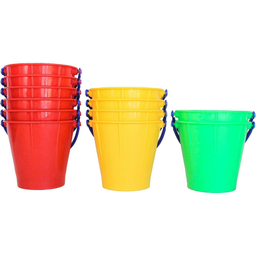 Large Sand Pail 12 Pack (6 red
