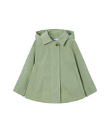 Green Hooded Windbreaker