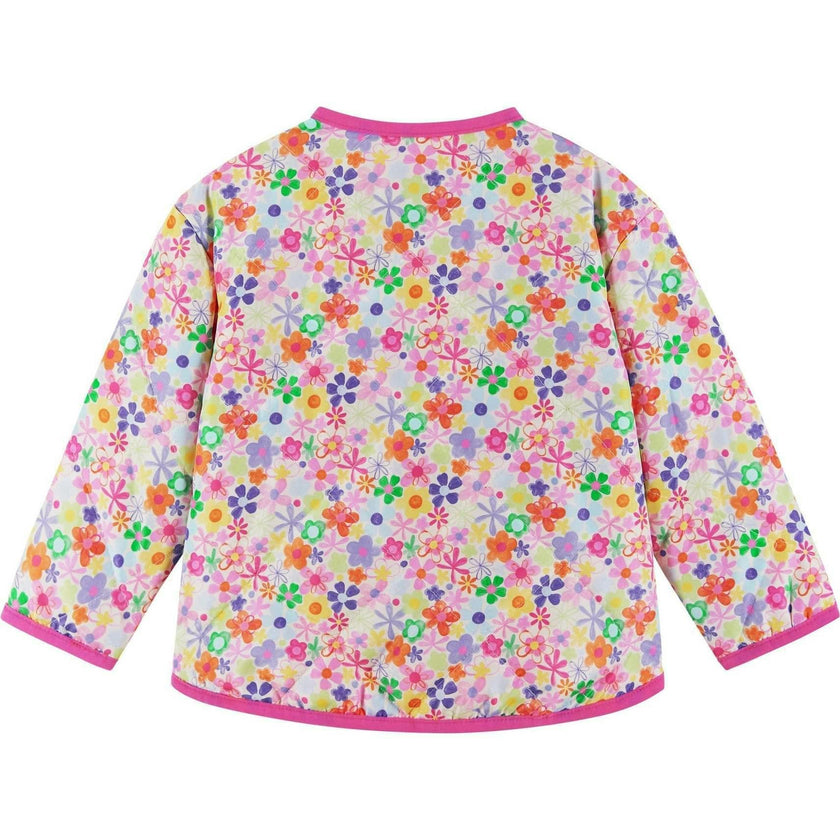 Infant Girls Cream Bomber | Floral Print