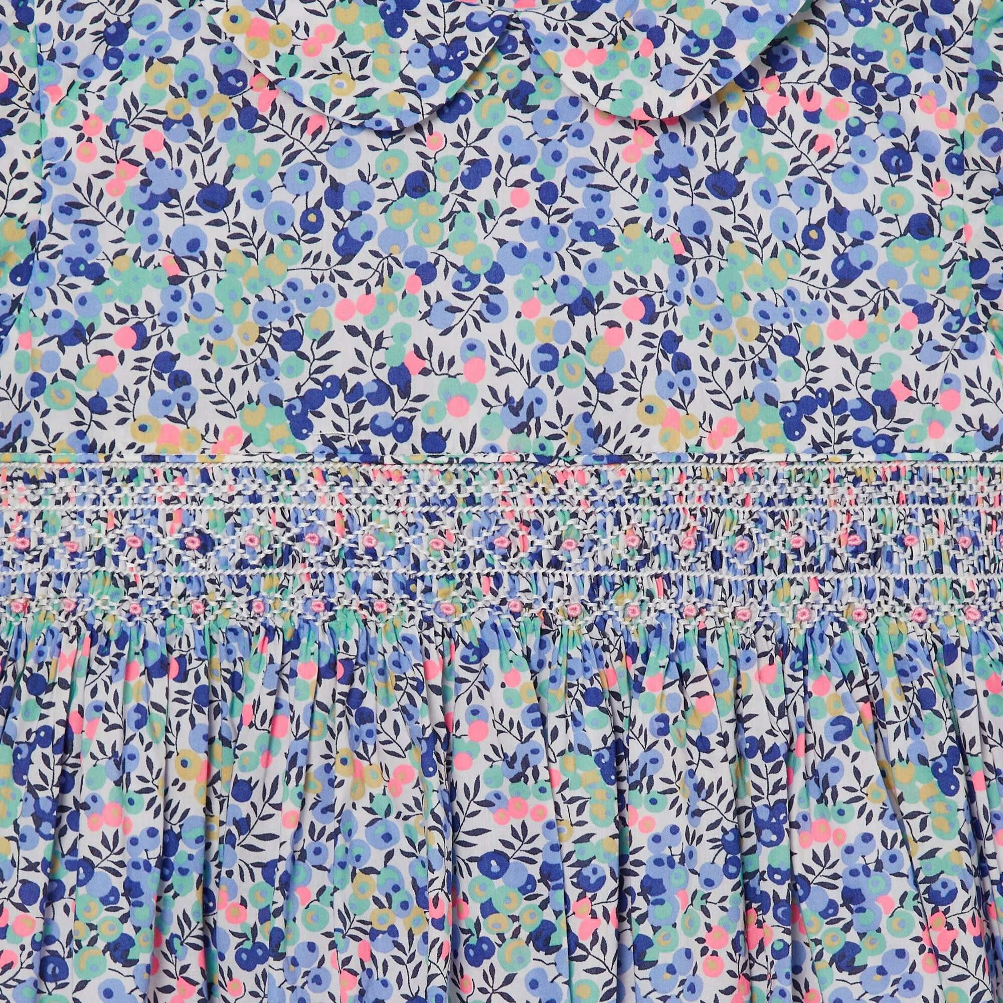 Made With Liberty Fabric Smocked Girls Dress Nereida
