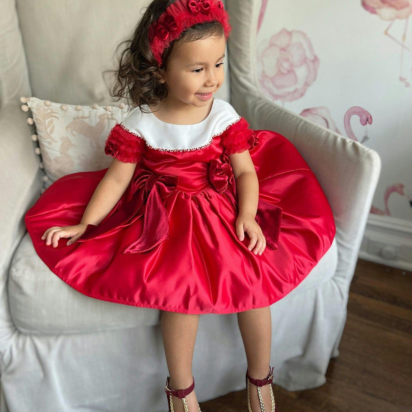 Holly Velvet Bow Headband