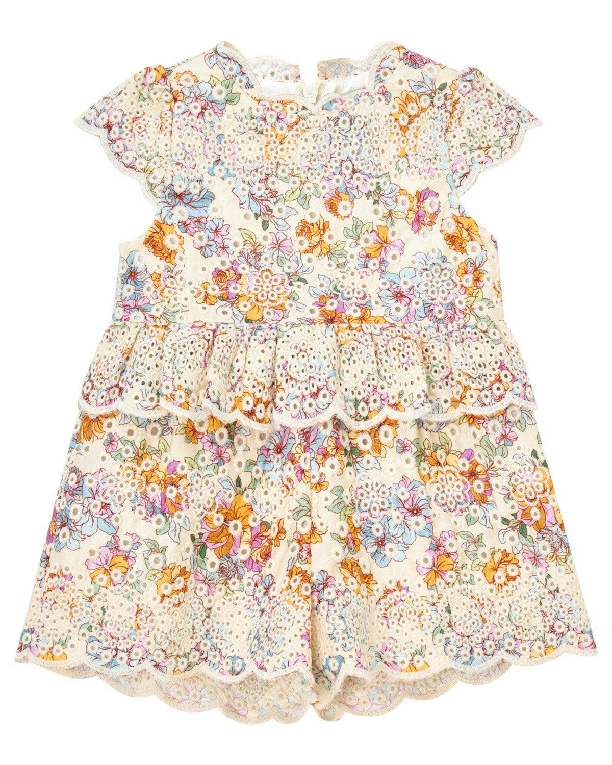 Posie Cotton Embroidered Romper (Baby)