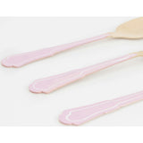 Elegant Pink Wooden Cutlery Set