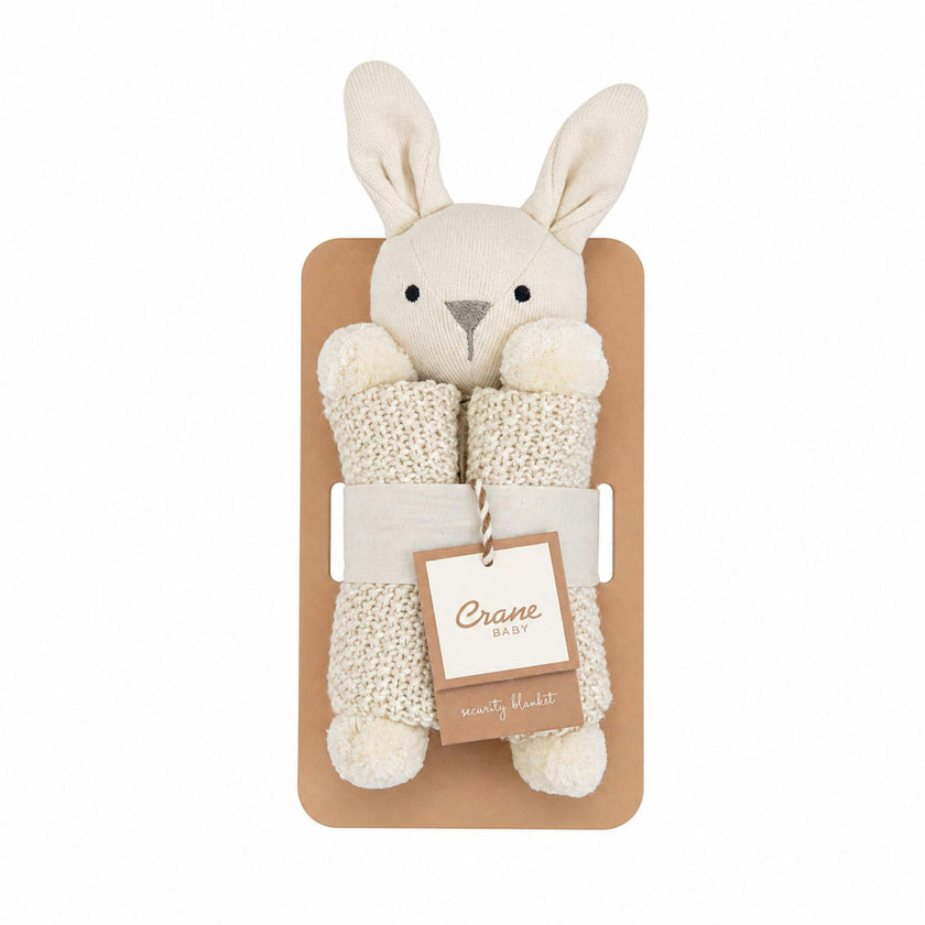 Avery Organic Cotton Lovey Blanket (Ollie the Bunny)