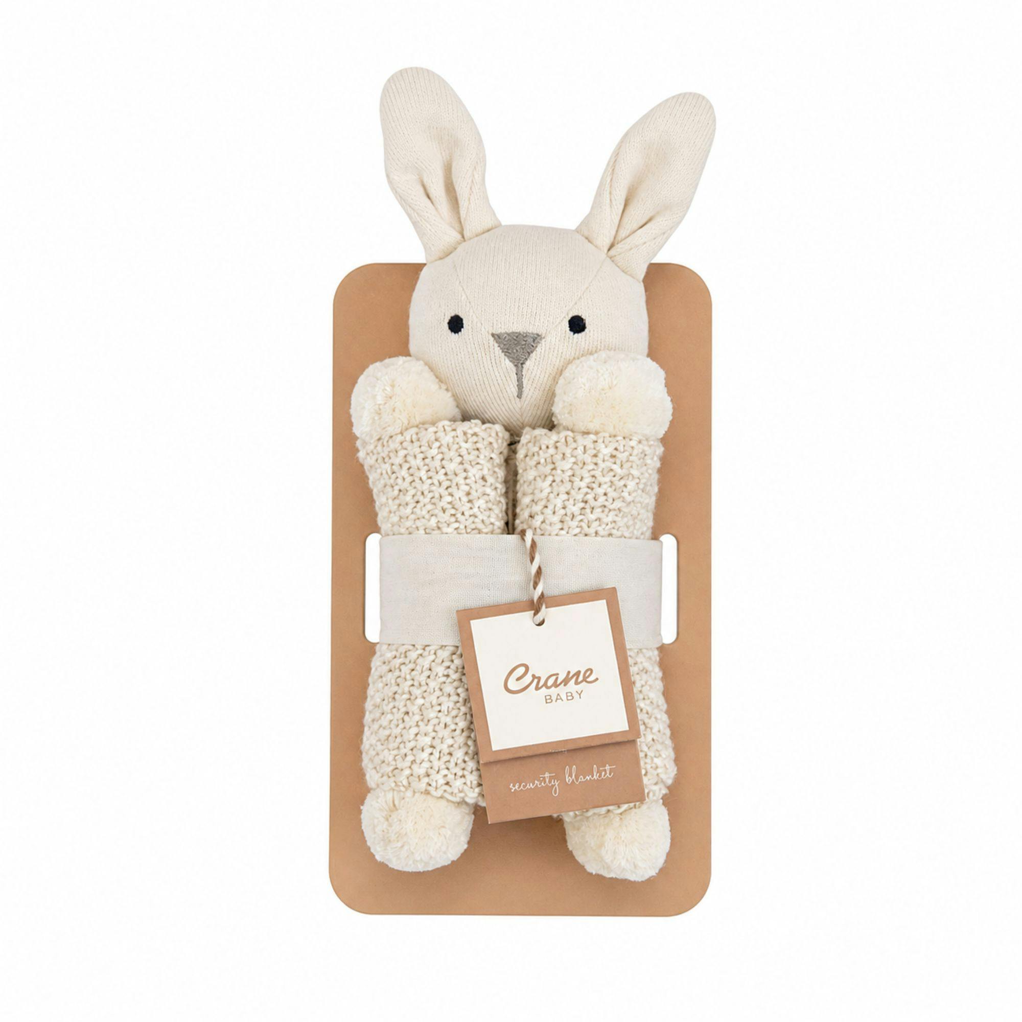 Avery Organic Cotton Lovey Blanket (Ollie the Bunny)