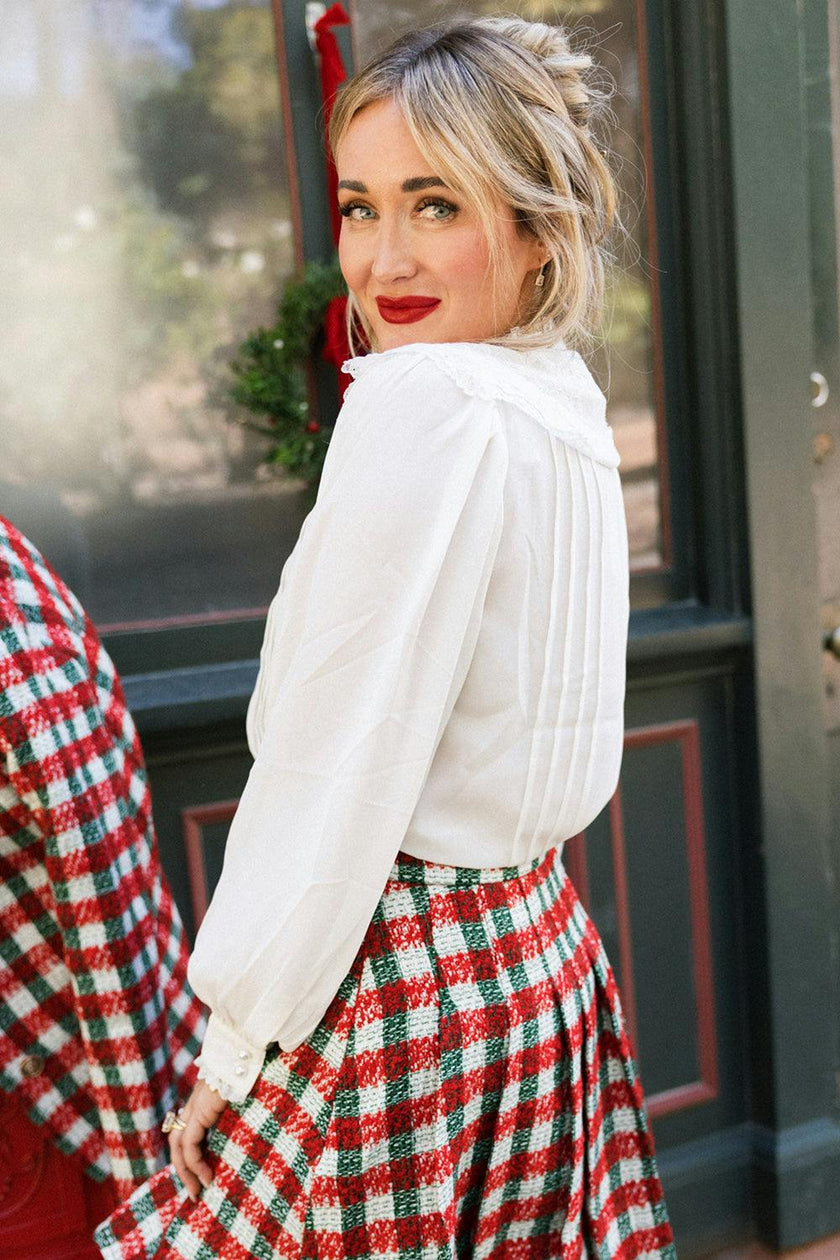 Constance Blouse in Ivory