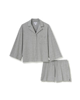 The Olivia Pima Short Set in Heather Grey
