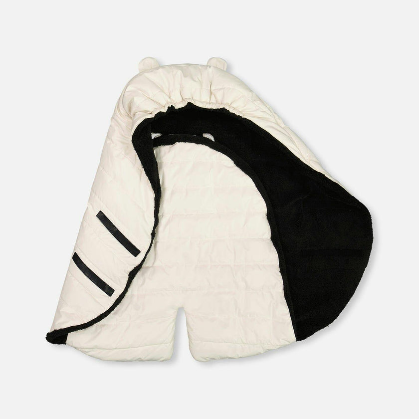 Snugly Baby Wrap Designed for Car Seat and Stroller Off-White