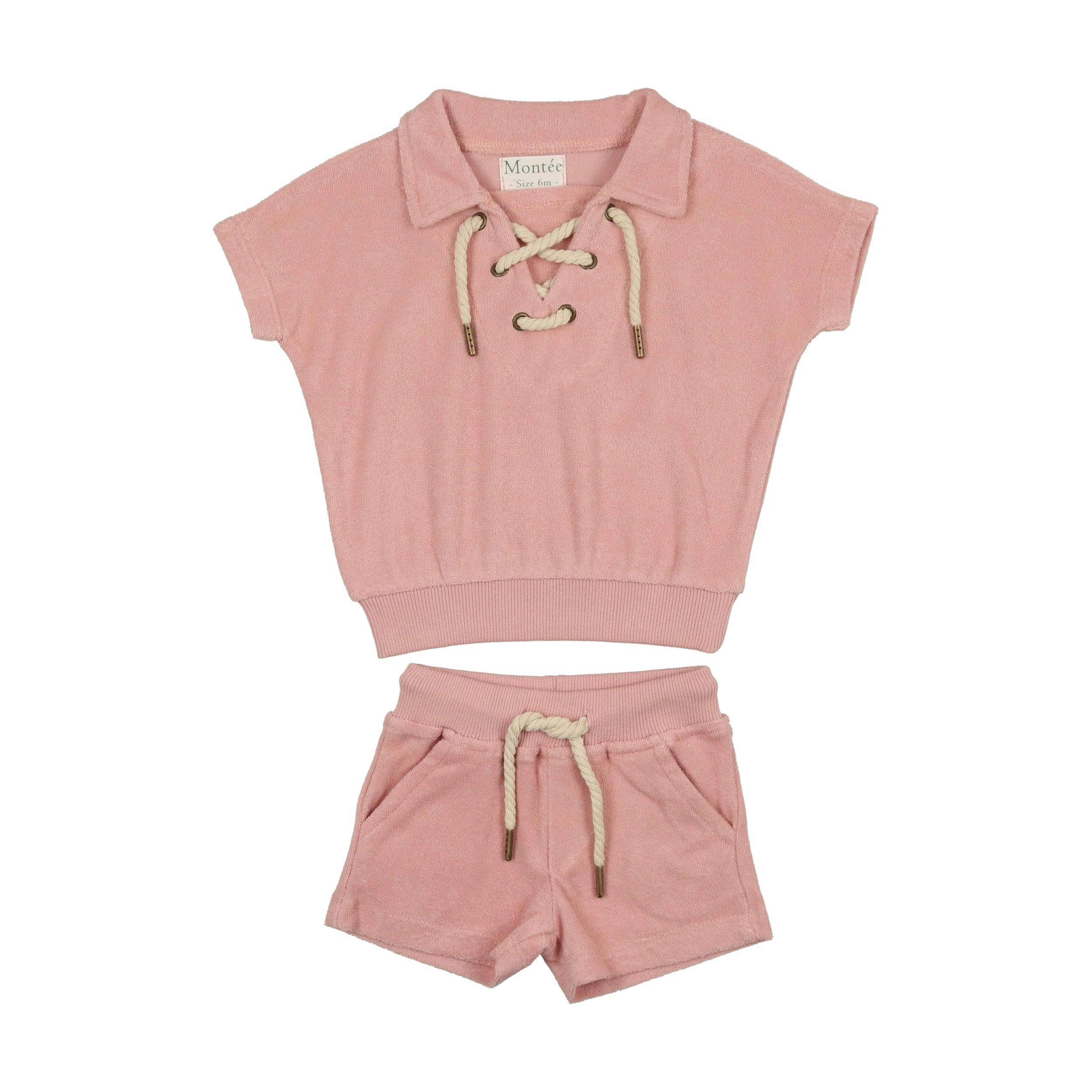 Beach Terry Pullover Top & Short Set