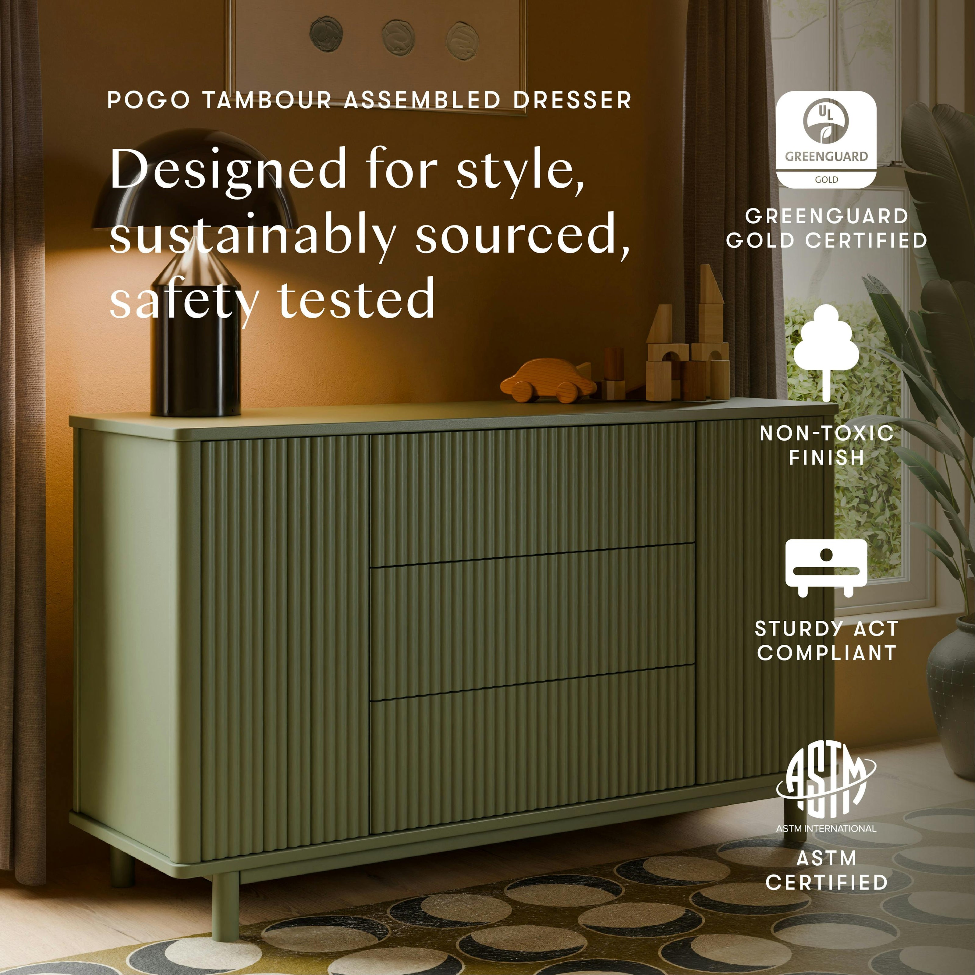 Pogo Tambour Extra Wide Assembled Dresser (58