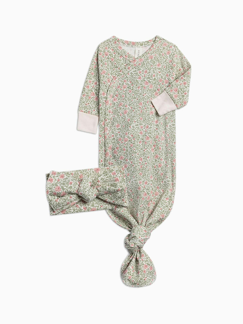 Organic Infant Winter Gown Set