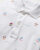 Baby's Pima Louis Play Romper in Bateau