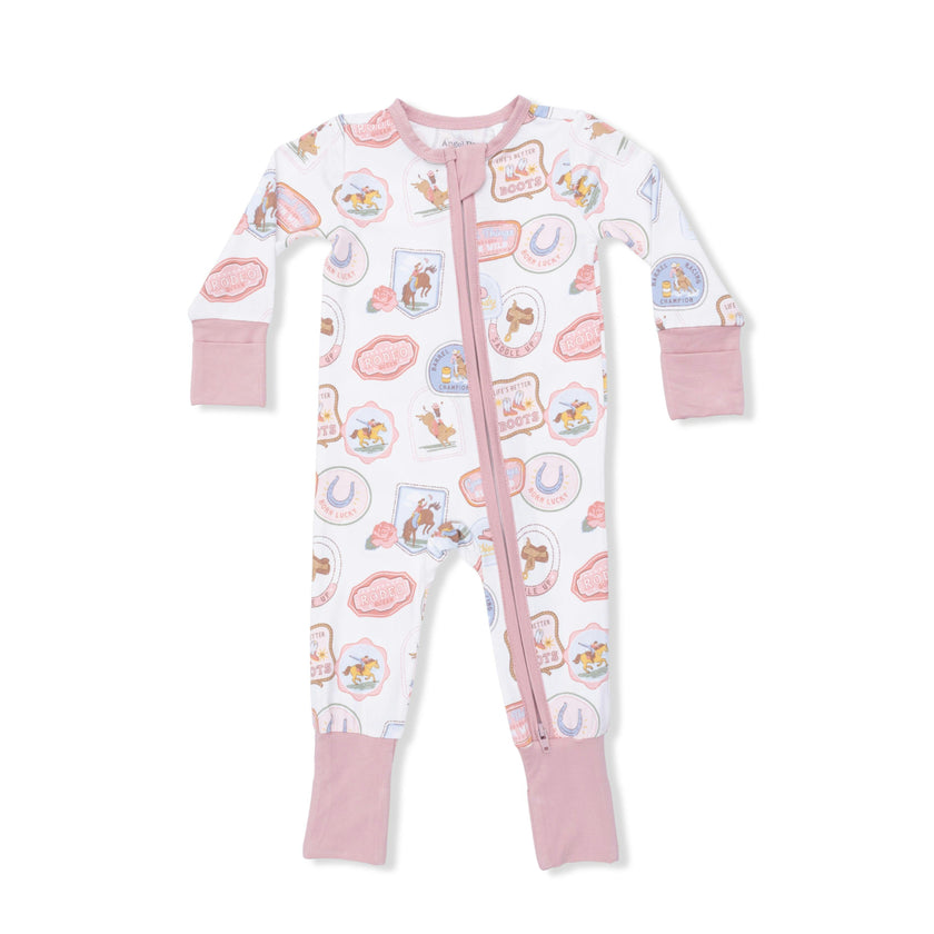 Rodeo Patches Pink - Convertible Romper