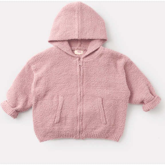 Baby Girls Fuzzy Zip-Up Hoodie