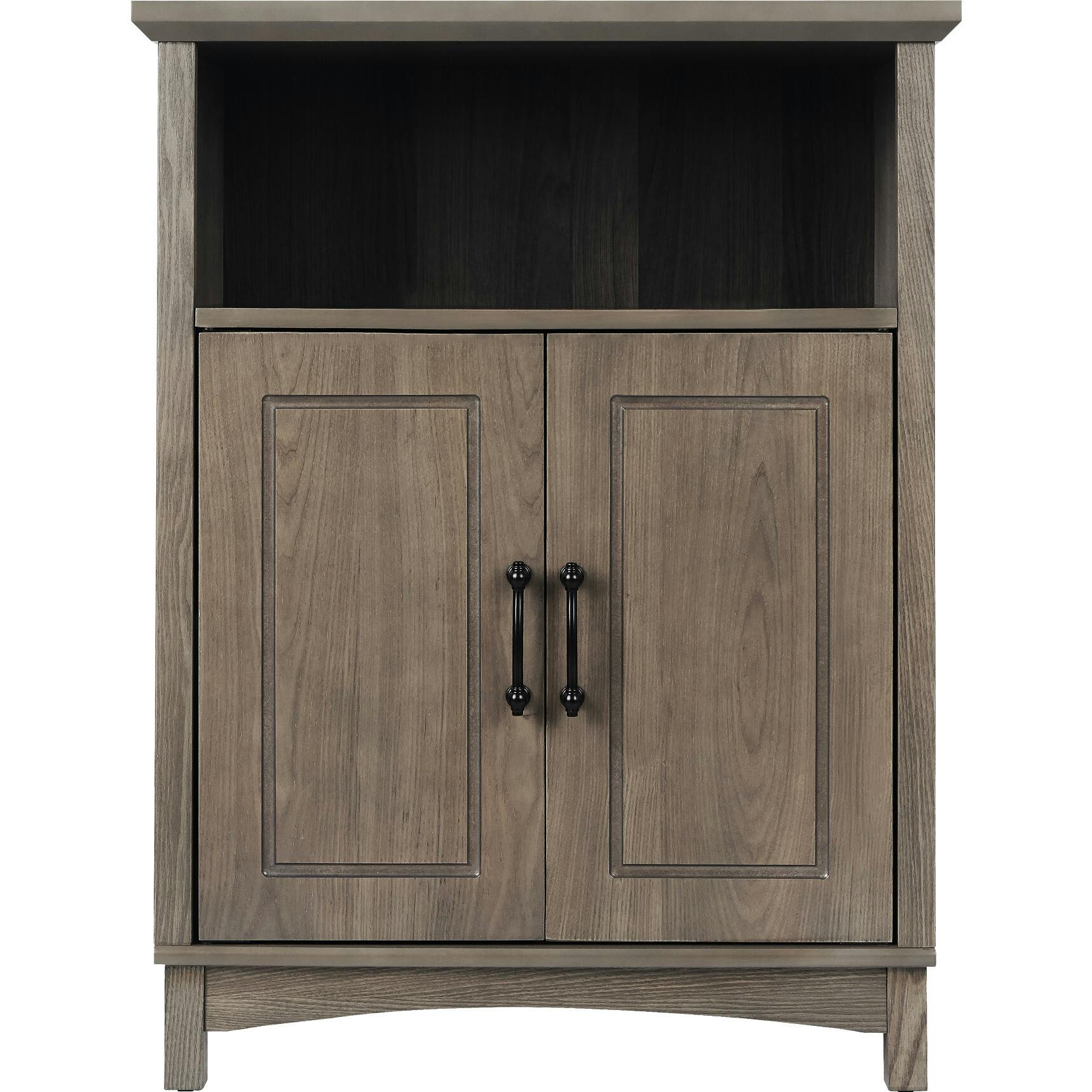 Russell Modern Farmhouse Wooden Floor Storage Cabinet for Bathrooms