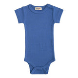 Blue Short Sleeved Modal Bodysuit