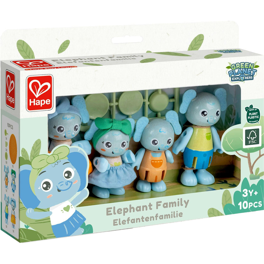 Hape: Wonderland Family - 4 Animal Articulated Figurines