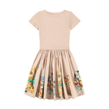 Vintage Blush Cissa Woodland Animal Print Dress