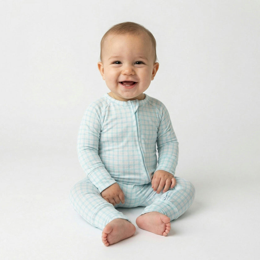 Coastal Check Bamboo Sleeper