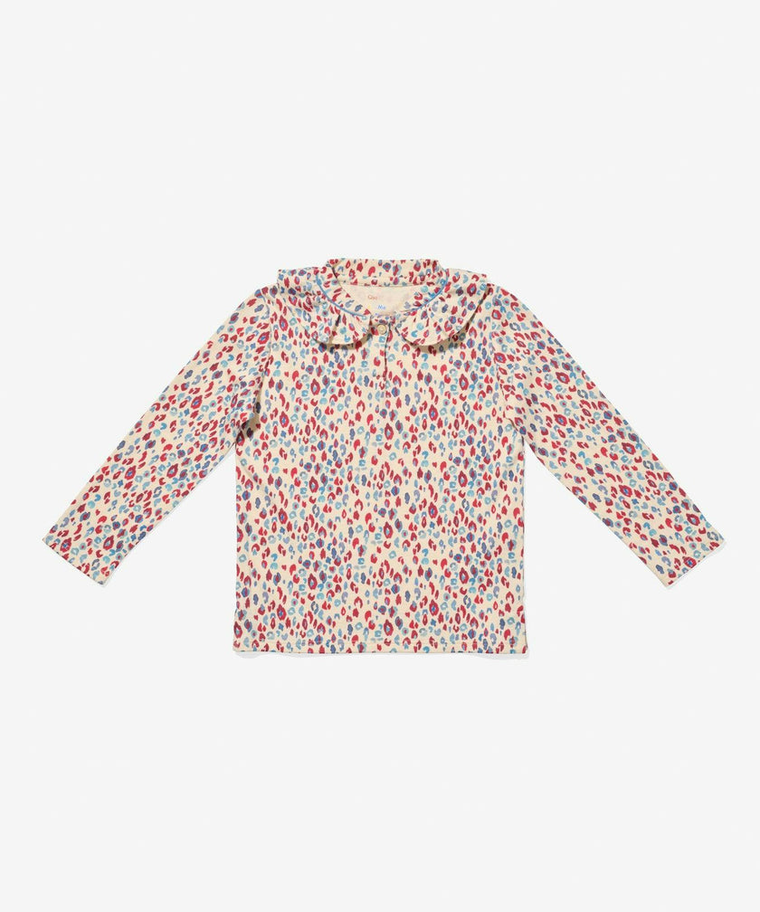 Hen T-Shirt, Cream Cheetah
