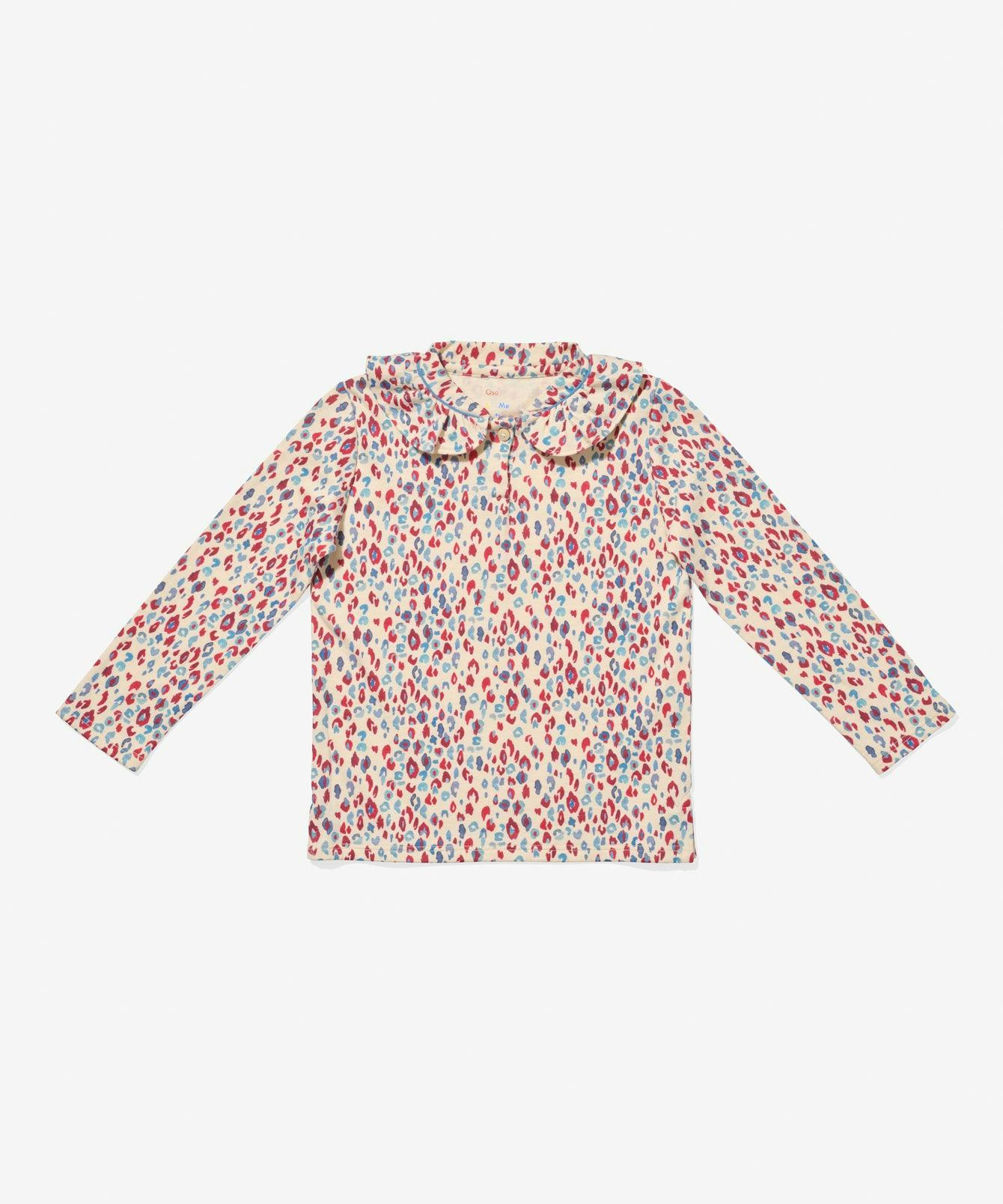 Hen T-Shirt, Cream Cheetah