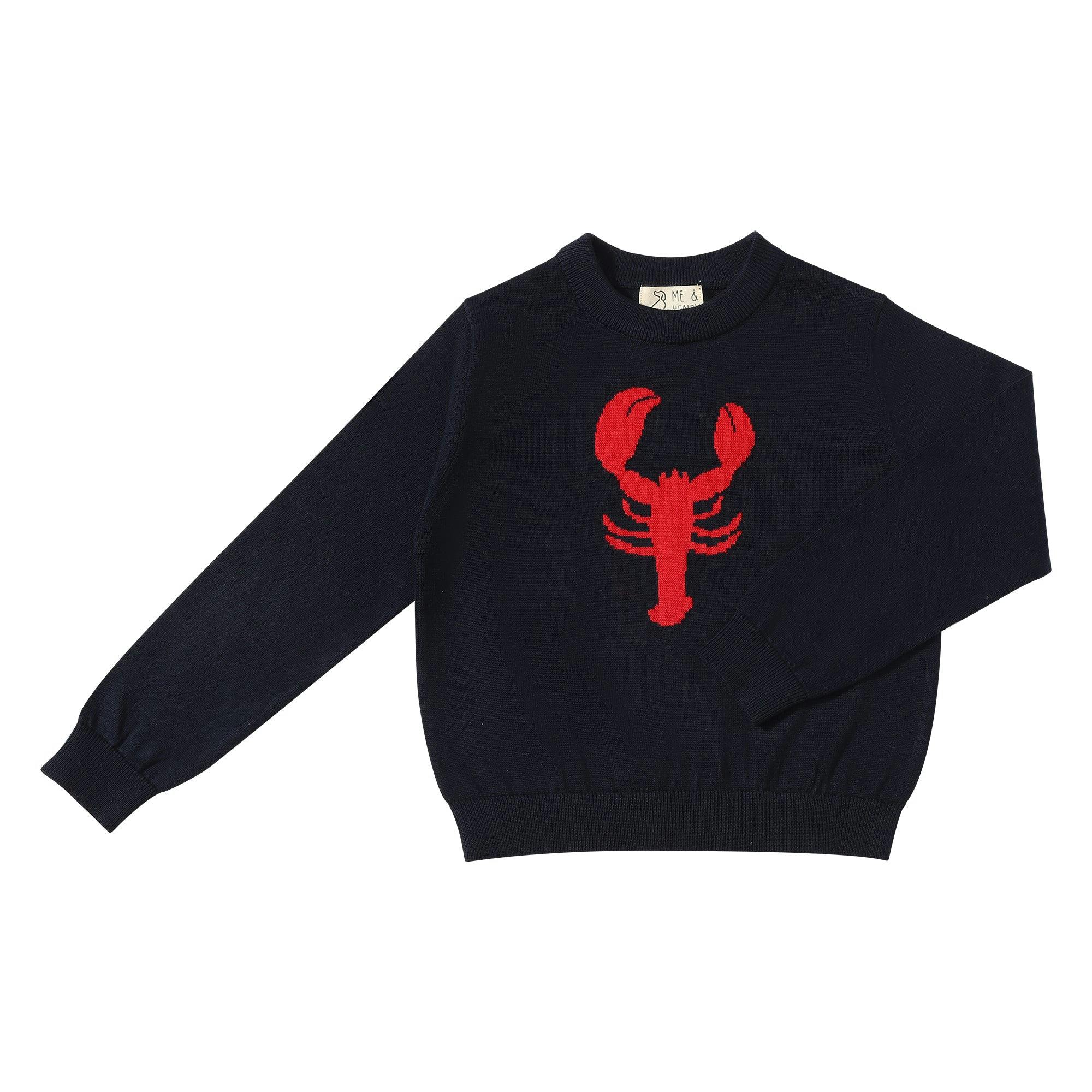 SNAPPY Navy Lobster Sweater