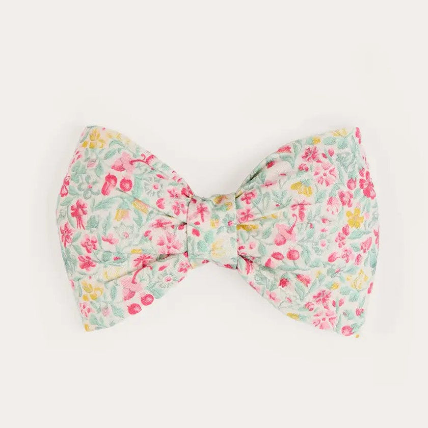 Adelaide Floral Medium Bow Hair Clip
