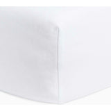 Poplin Fitted Crib Sheet Ivory