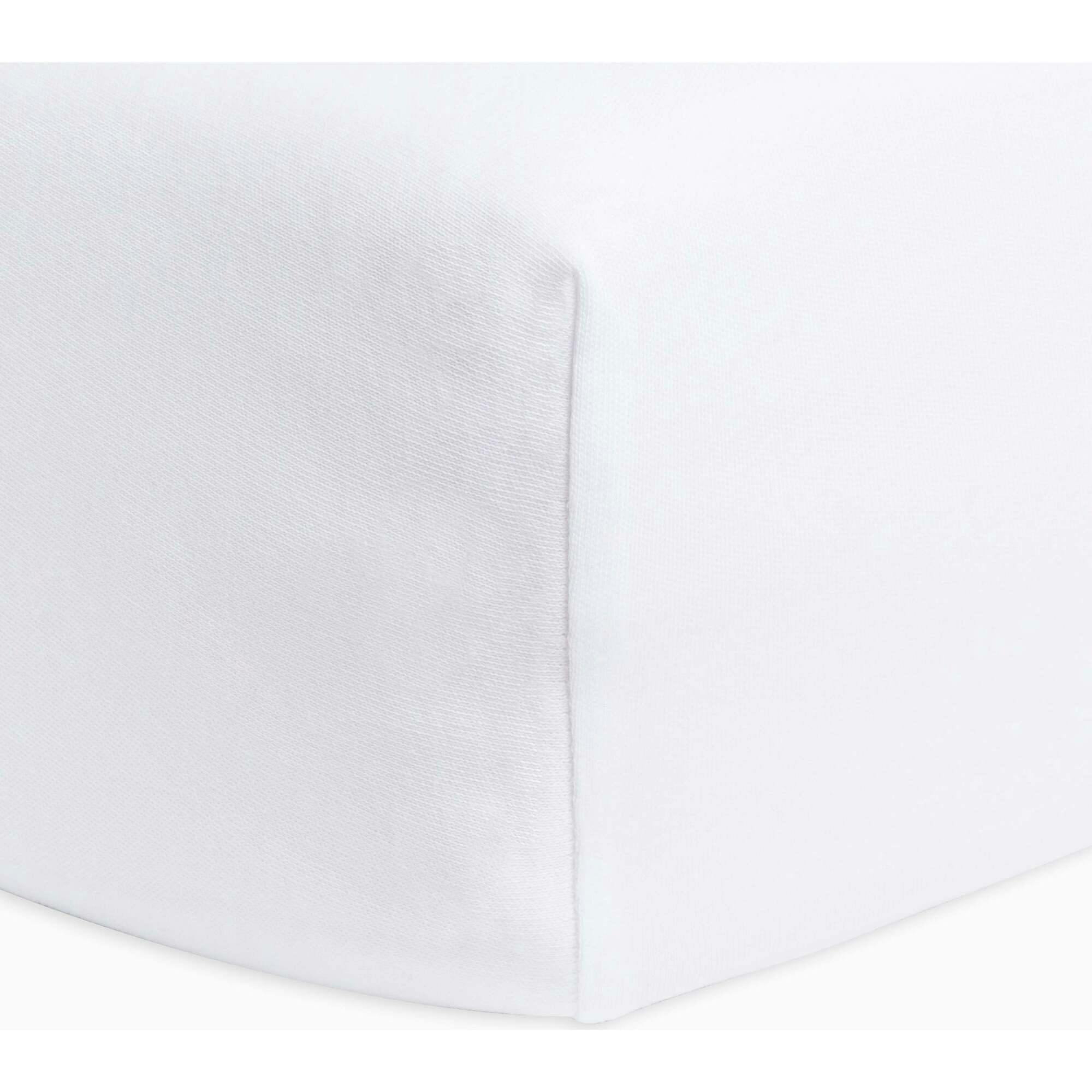 Poplin Fitted Crib Sheet Ivory