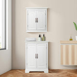 St. James Wooden Wall Cabinet with 2 Shelves