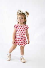 Strawberry Fields Bodysuit Twirl Dress