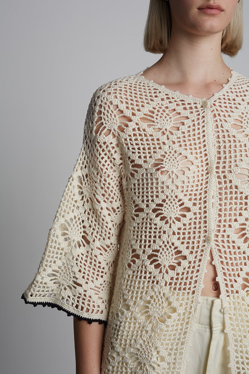 VIOLET CROCHET COVER UP | IVORY