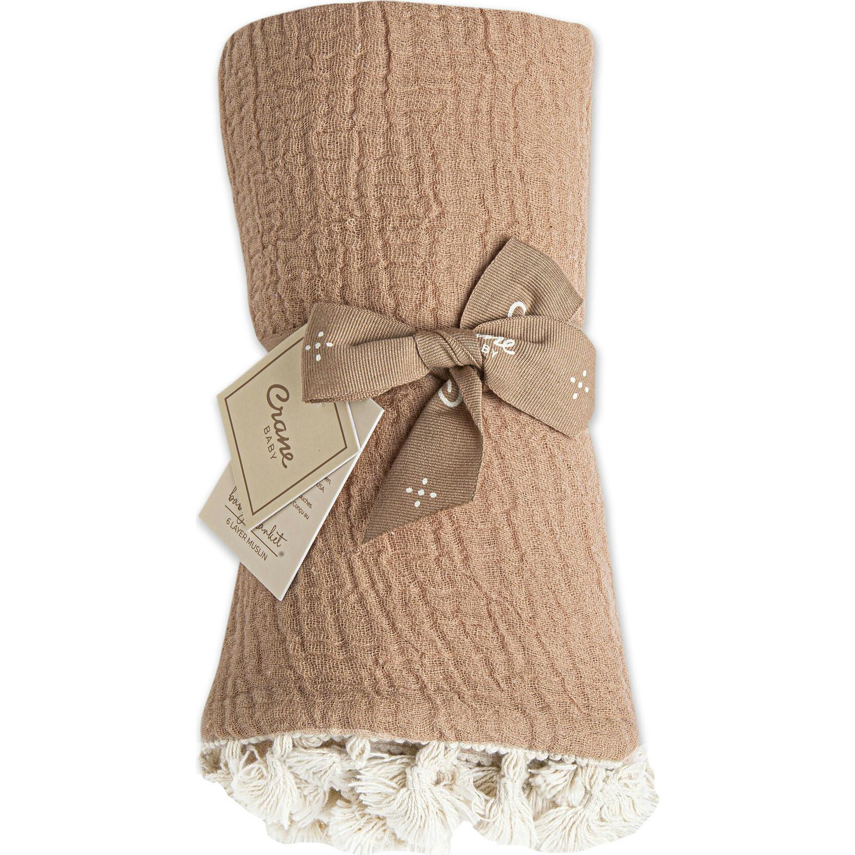 6-Layer Muslin Cotton Baby Blanket (Copper)