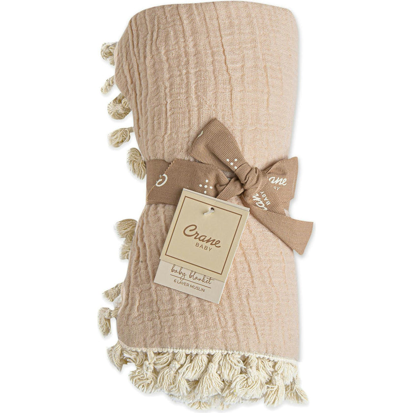 6 Layer Muslin Blanket Desert Rose