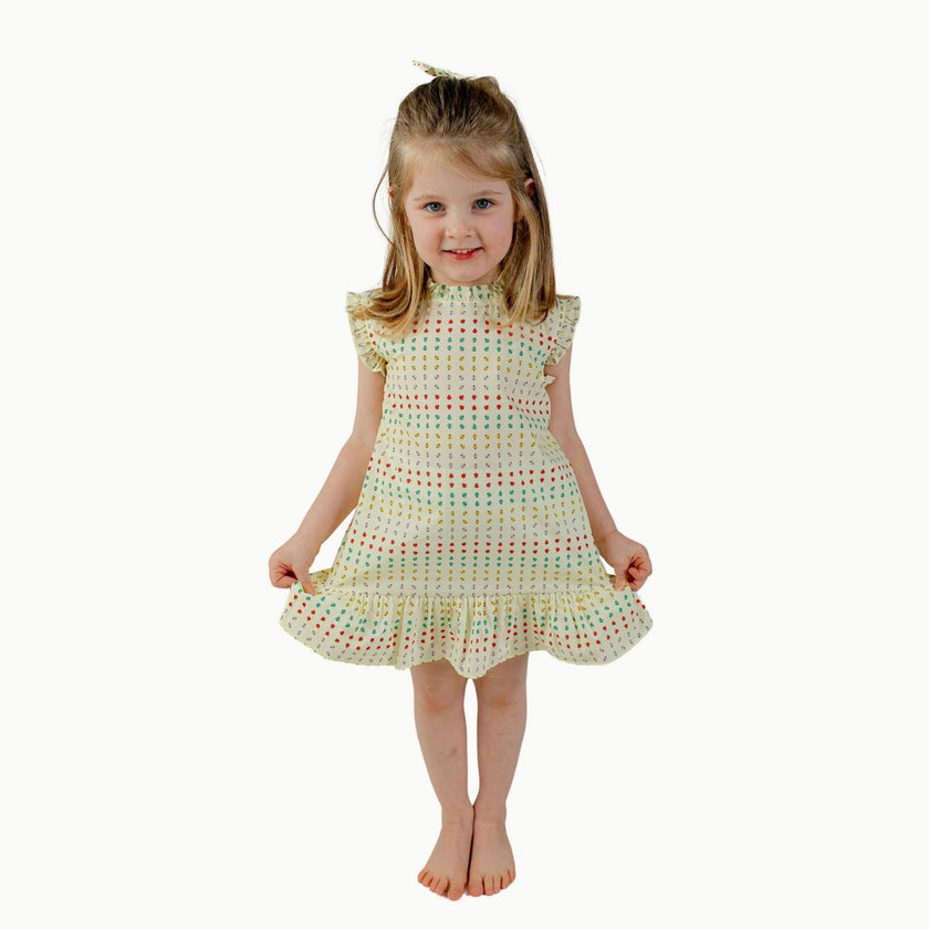 Drop Waist Dress in Ladybug