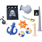 Water Fun Pirate Boat Inflatable Sprinkler Play Center with Pump