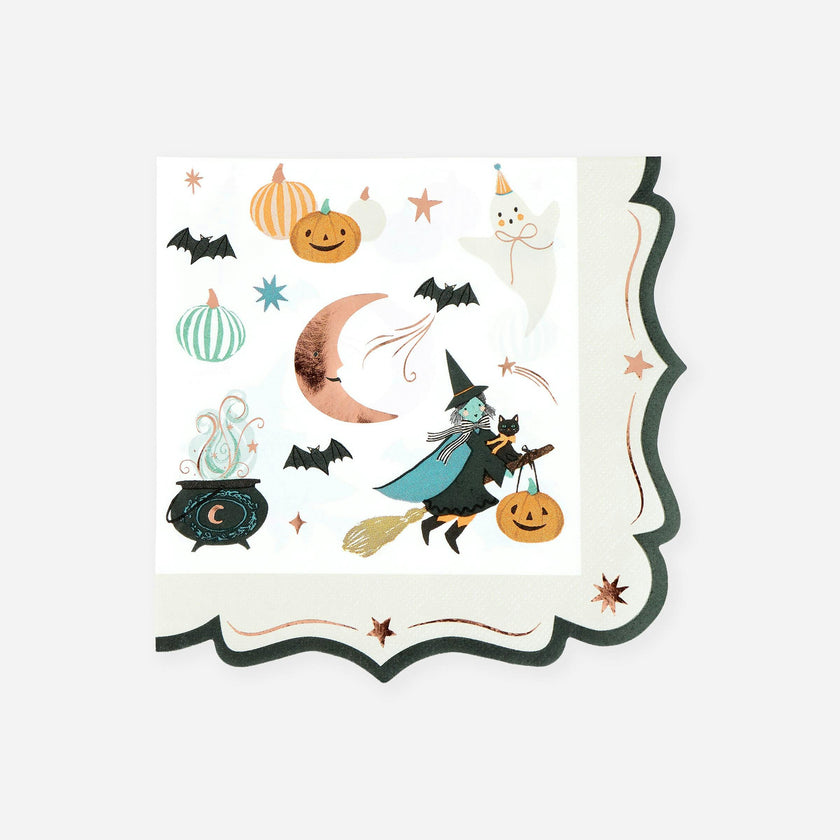 Ornate Edge Halloween Large Napkins