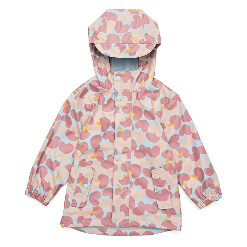 Recycled Waterproof Raincoat, Pink