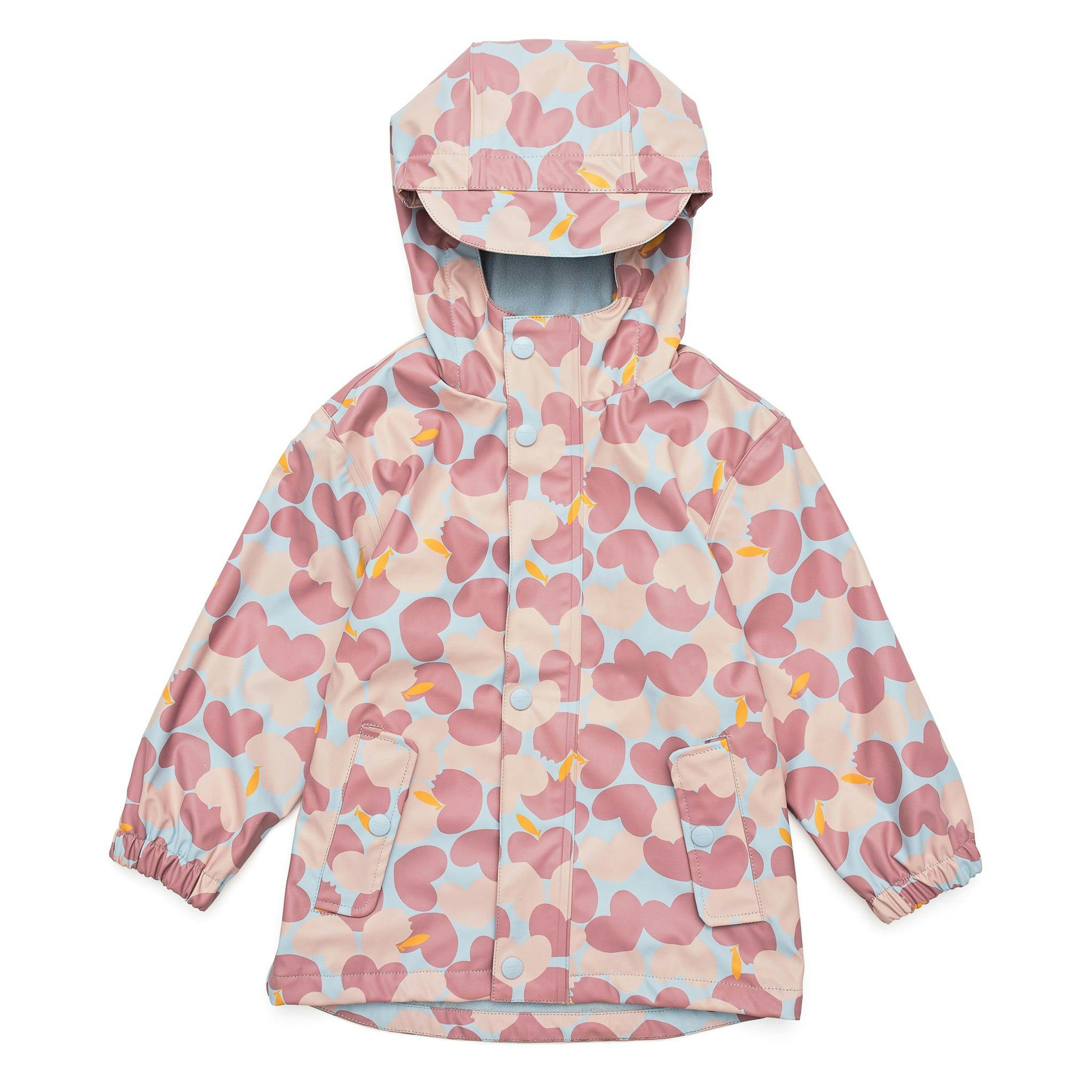 Recycled Waterproof Raincoat, Pink