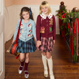 Girls Gianna Skirt - Blue Tartan