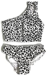 Girl's Two Piece One Shoulder Bathing Suit