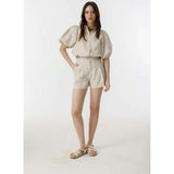 Frida Linen Shorts - Natural