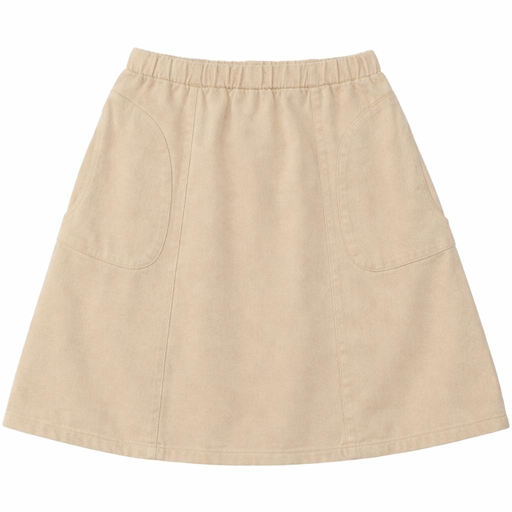 Colored Denim Skirt